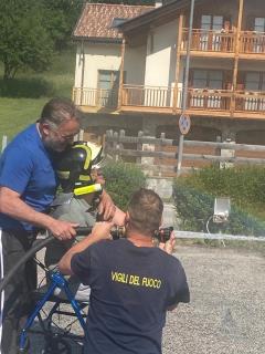 Visita Caserma V.F. Piné associazione ANFFAS